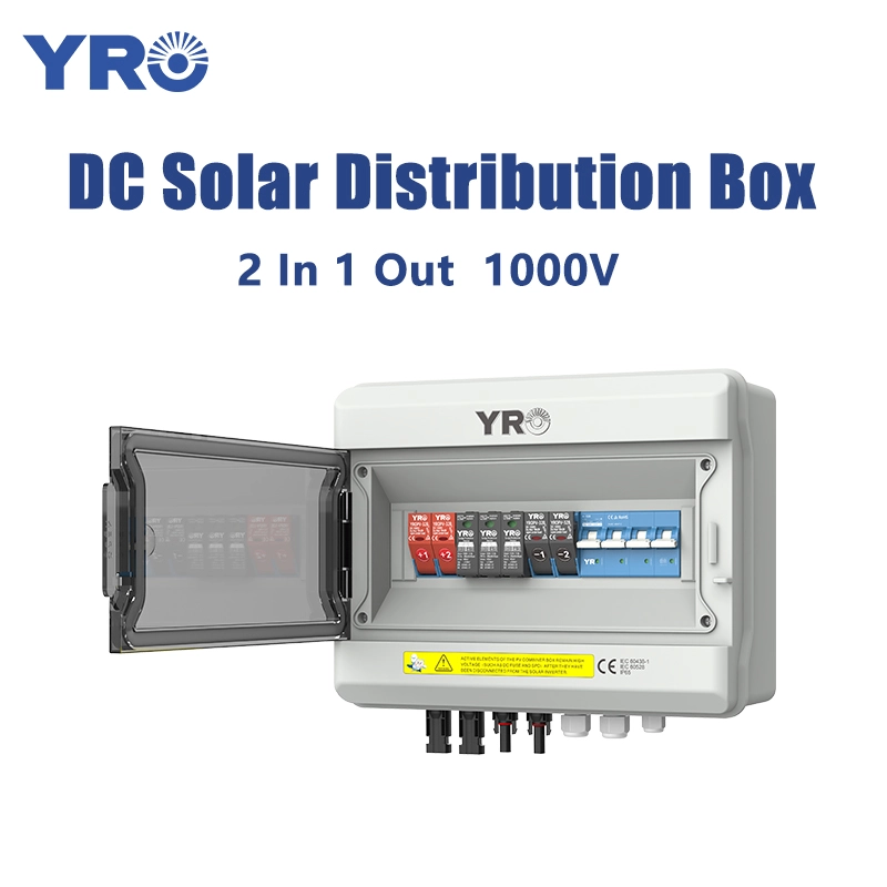 Scatola di distribuzione solare da 2 in 1 su 1000 V DC
