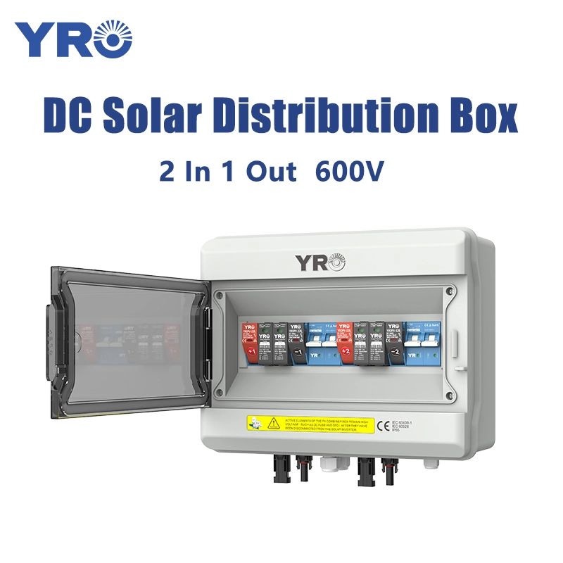 2 in 1 su una scatola di distribuzione solare 600V a 600 V
