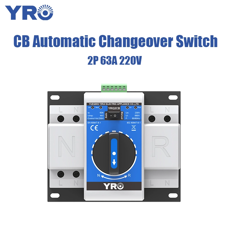 2p 63A 220V Classe B CB ATS