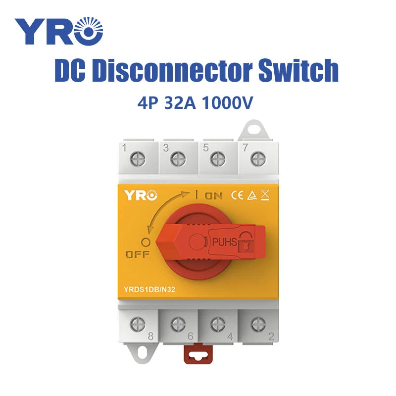 4p 32A 1000V DC Disconnector Switch