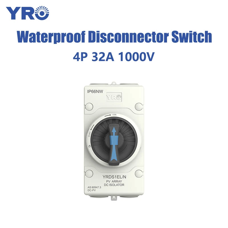 4p 32A 1000V Disconnector Switch senza cablaggio